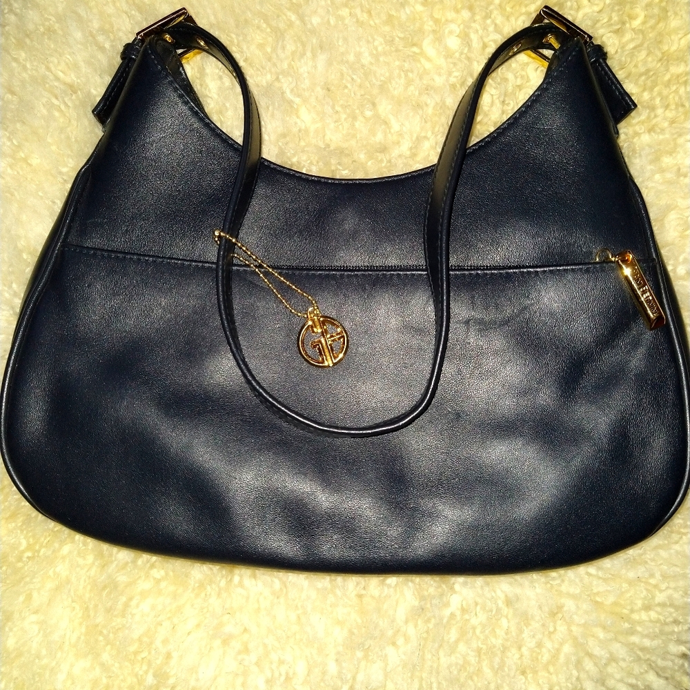 Giani Bernini navy leather purse